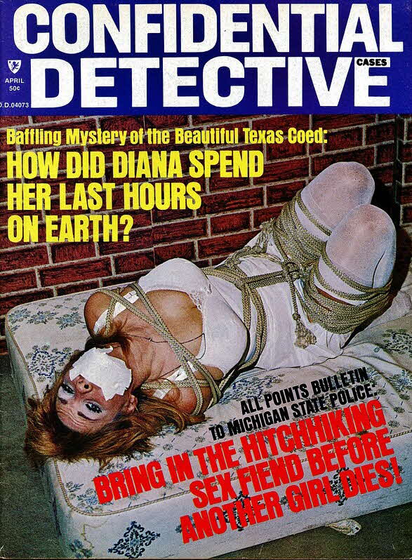 detective_magazine_covers women-kidnapped, bound and gagged in ropes