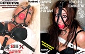 mother and teen daughter tied up ball gagged by a frustrated bondage freak Bondage detective magazine covers website damsel in distress sexy women kidnapped tied up in tight rope hot girls hogtied classic cover
